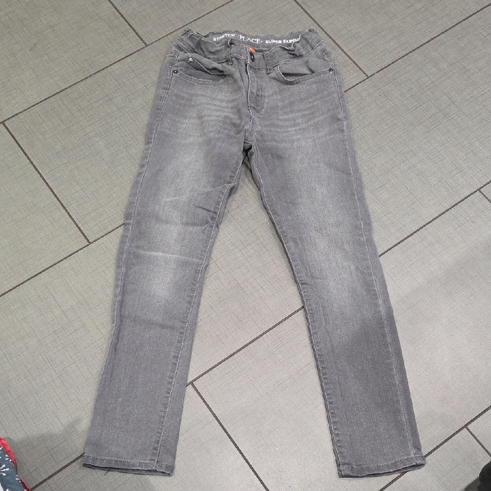 Place Kids Gray Super Skinny Jeans 10